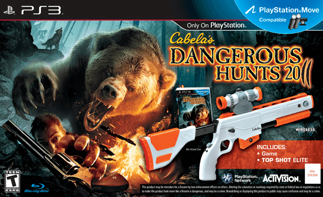 Cabela's Dangerous Hunts 2011 box art for Playstation 3